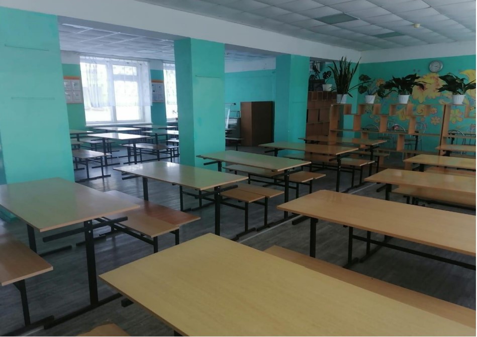 План-схема столовой основной школы